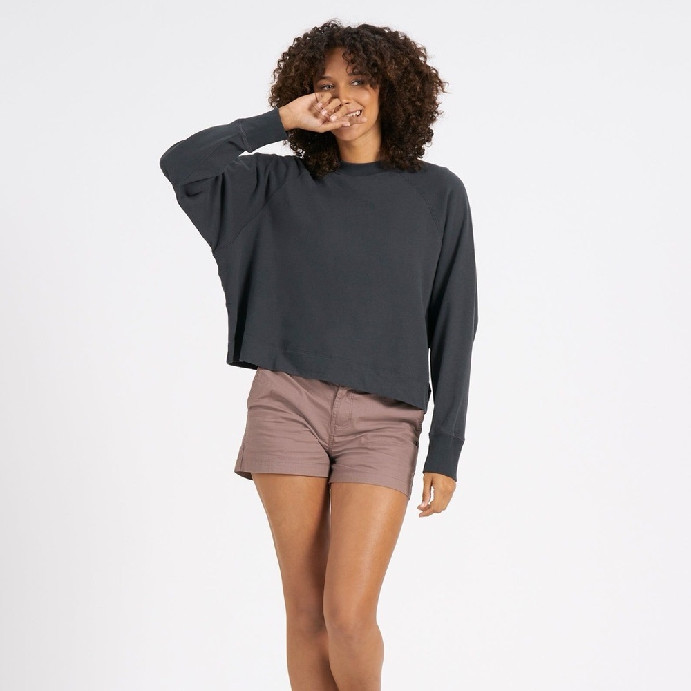 Vuori Women’s Charcoal Sunny Side Pullover Sweatshirt size X-Large